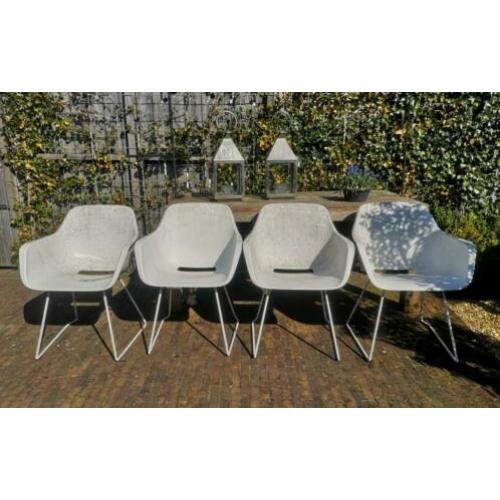Extremis Captain's Sliding tuinstoel wit