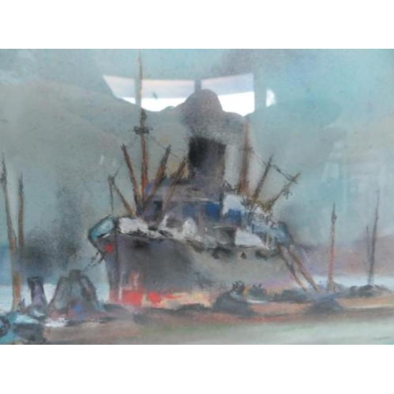 Schilderij haven