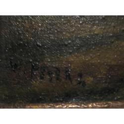 Schilderij Bos met ven.