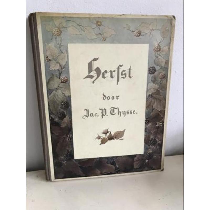 Oud Brocante plakboek J.P. Thijsse Herfst