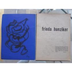 ==FRIEDA HUNZIKER 1908-1966==originele abstracte tekening==