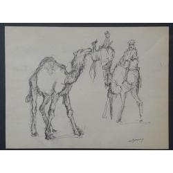 Arabische voorstelling - gesigneerd