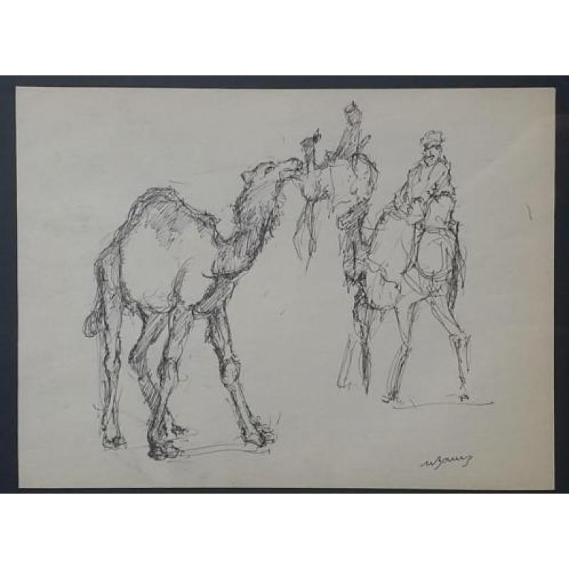 Arabische voorstelling - gesigneerd