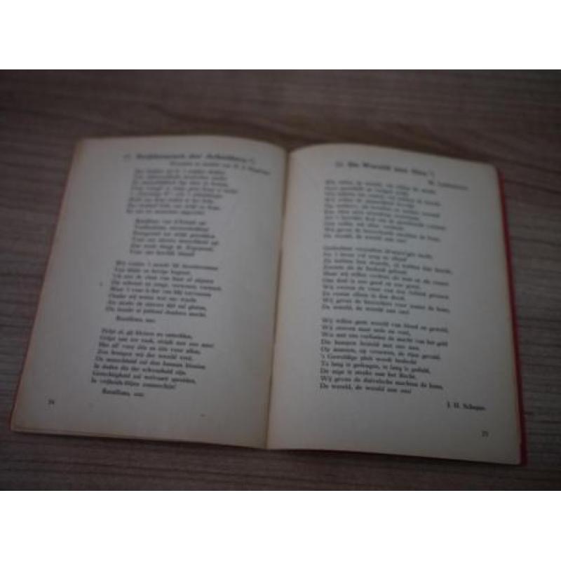 antiek boekje het roode lied klein liederen boekje 1926