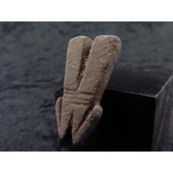 Egyptian stone amulet of a double Pharaos beard