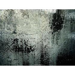 Groot zwart en wit zelfgemaakt abstract schilderij op canvas
