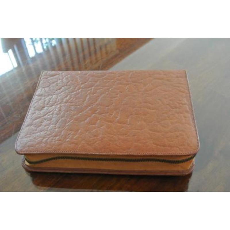 Antieke Leren Etui met Reisset