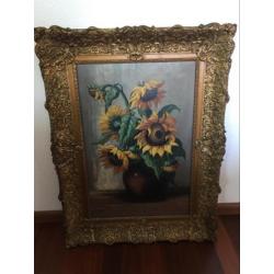 Schilderij zonnebloemen