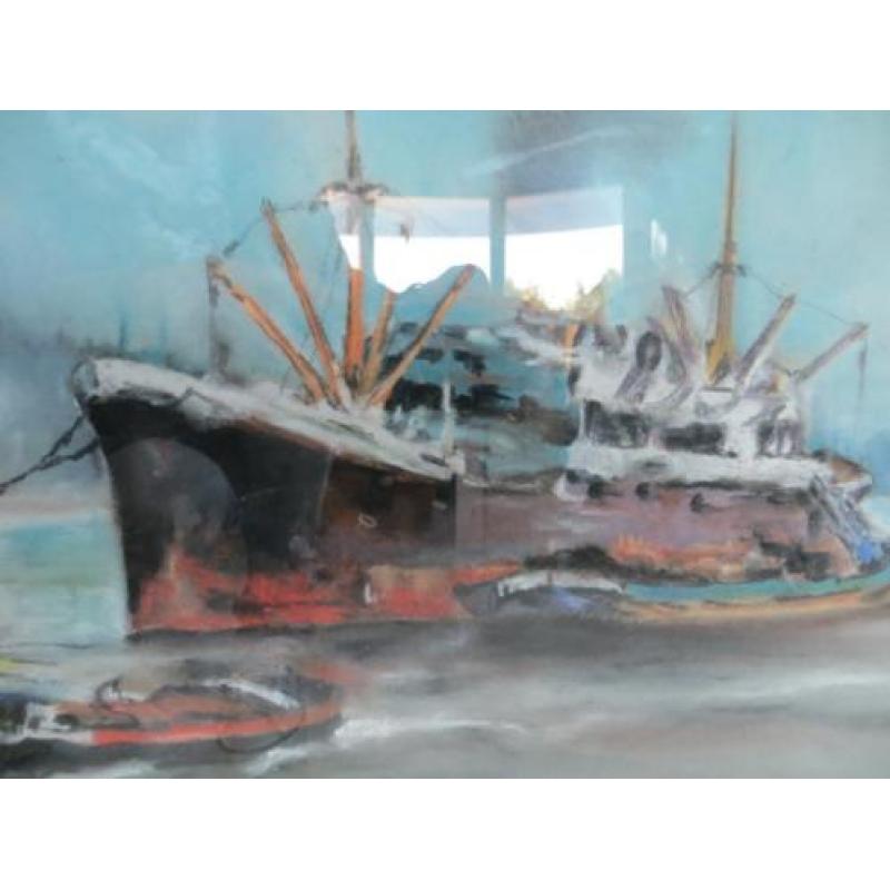 Schilderij haven