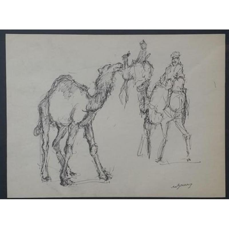 Arabische voorstelling - gesigneerd