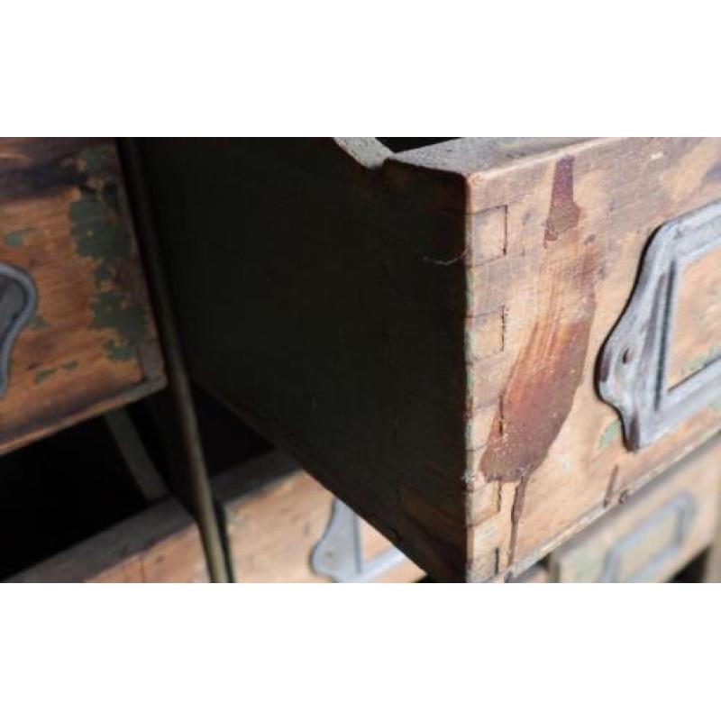 *Toonbank ladenblok* industrieel vintage