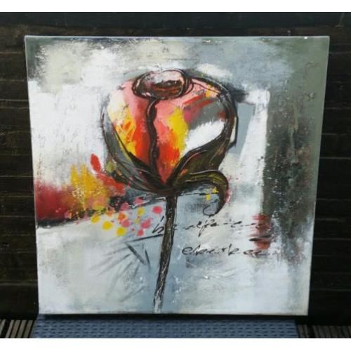 Abstracte schilderij 60x60x5 CM