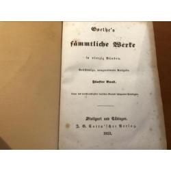 Antieke Goethe boeken collectie