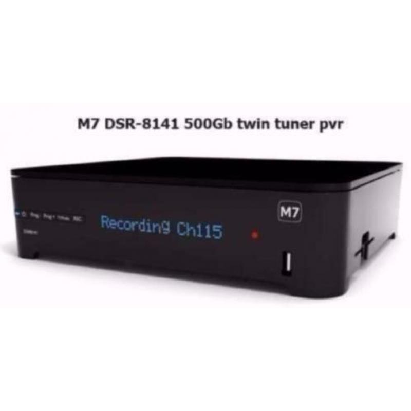 M7 DSR8141 HD TWIN tunner 500GB canal digitaal