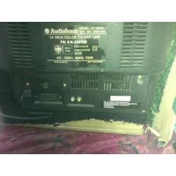 analoge tv Audiosonic met afstandbediening