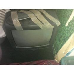 analoge tv Audiosonic met afstandbediening
