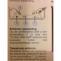 Draagbare Philips zw.w.T.V.