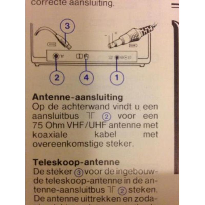Draagbare Philips zw.w.T.V.