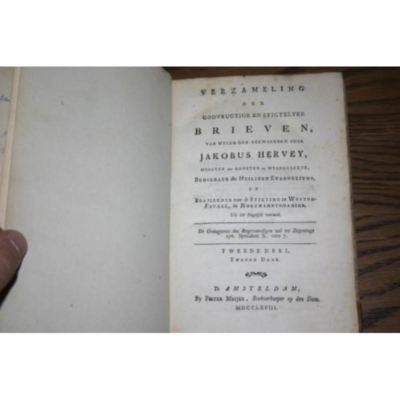 Jakobus Hervey - Godvruchtige en stichtelyke brieven (1768)