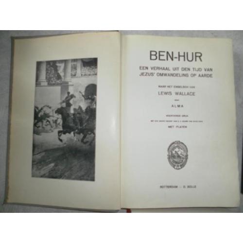 Ben Hur - Wallace kleur platen 93 jaar oud zeer goede staat