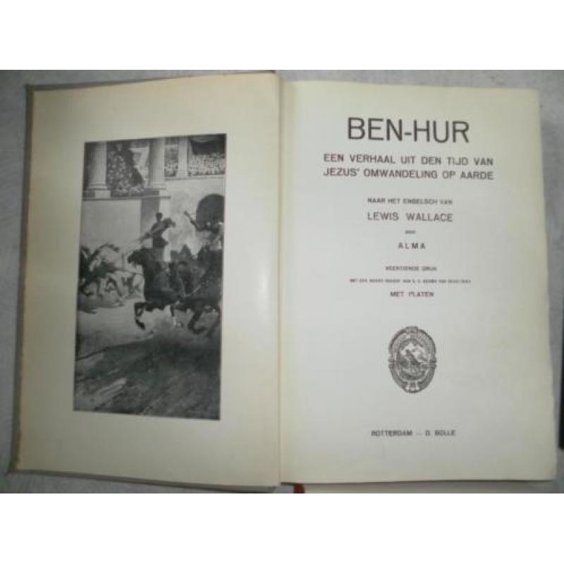 Ben Hur - Wallace kleur platen 93 jaar oud zeer goede staat