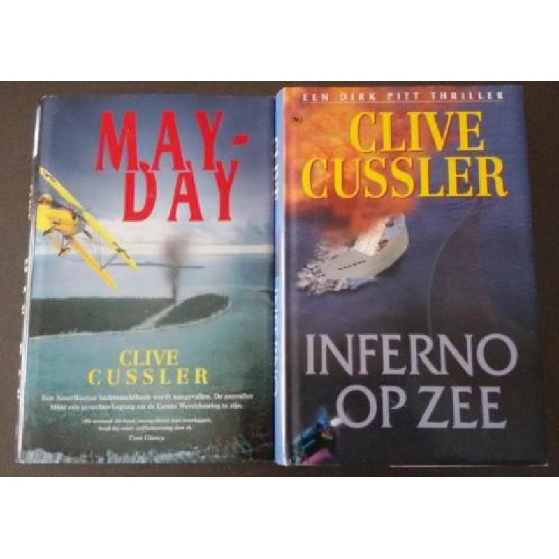 10 boeken van Clive Cussler - o.a. Sahara, Inferno op zee