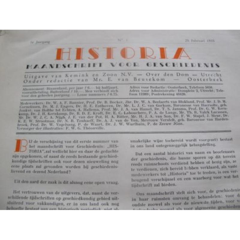 Historia,maandschrift voor geschiedenis-1935-1e druk