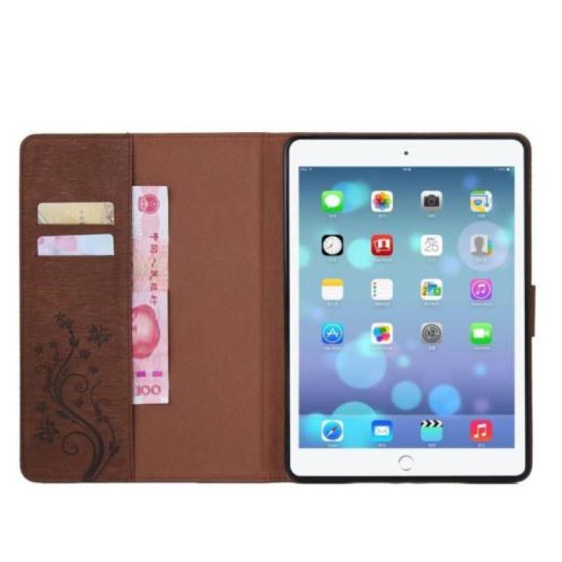 Bruin Creatieve Tablet Hoes met Bloemen Design iPad Air 2