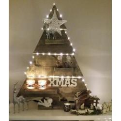 Steigerhouten kerstboom 70/90 cm