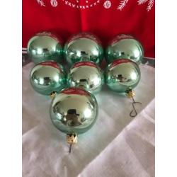Antieke kerstdecoratie, mintgroen