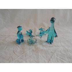 Kerst Groepje van Blauw Glas