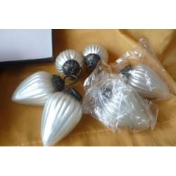 Kerst ballen in originele doos zilver Kugel