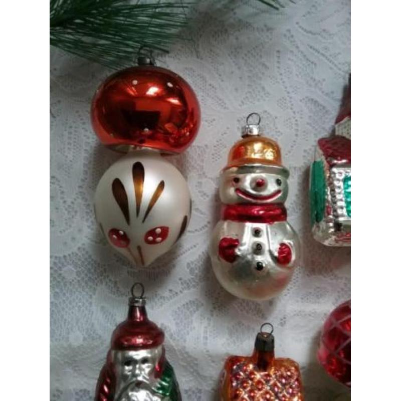 Oude kerstballen kerst figuren kerstversiering kerst bal