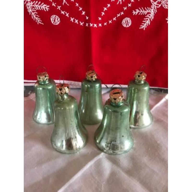 Antieke kerstdecoratie, mintgroen