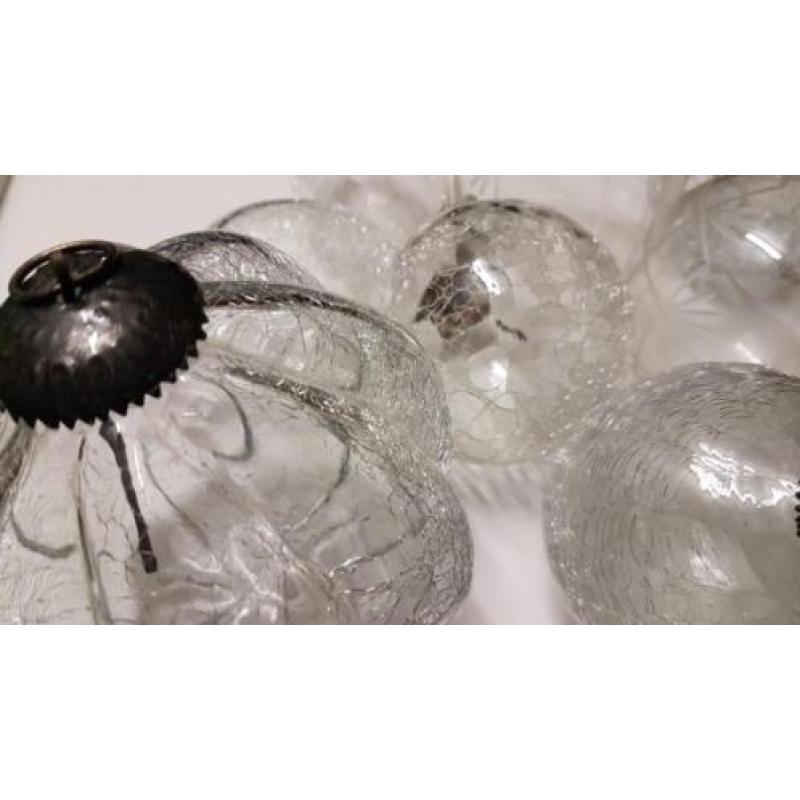 Kerst brocante glazen kerst ballen