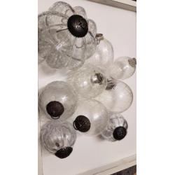 Kerst brocante glazen kerst ballen