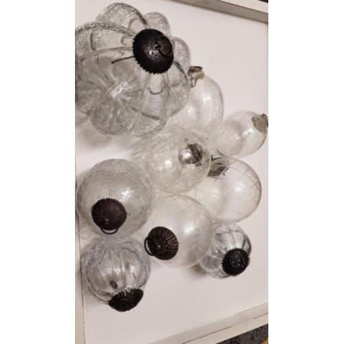 Kerst brocante glazen kerst ballen