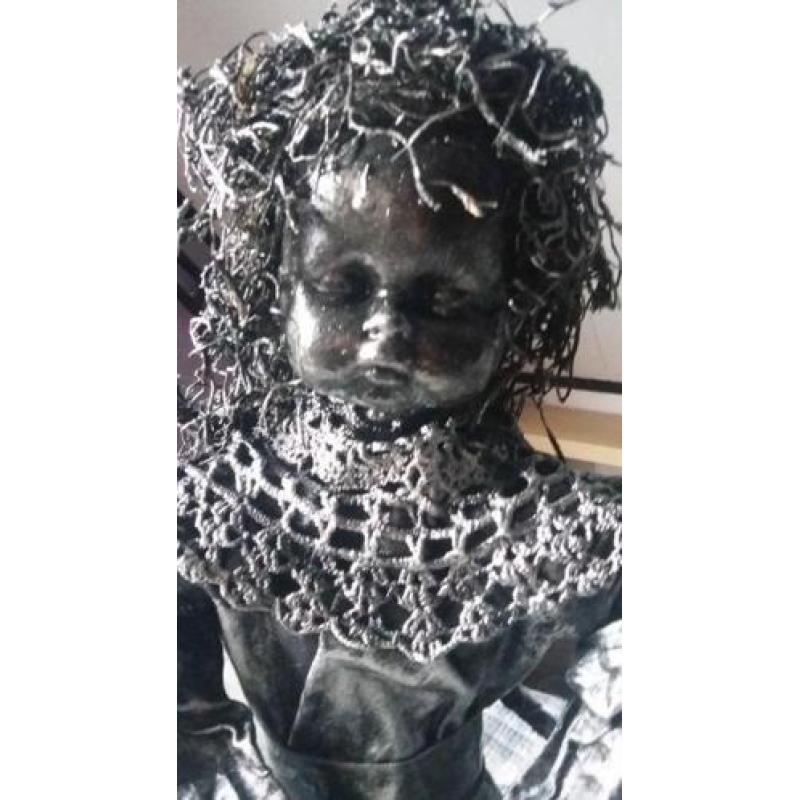Handgemaakte kerstengel 47 cm