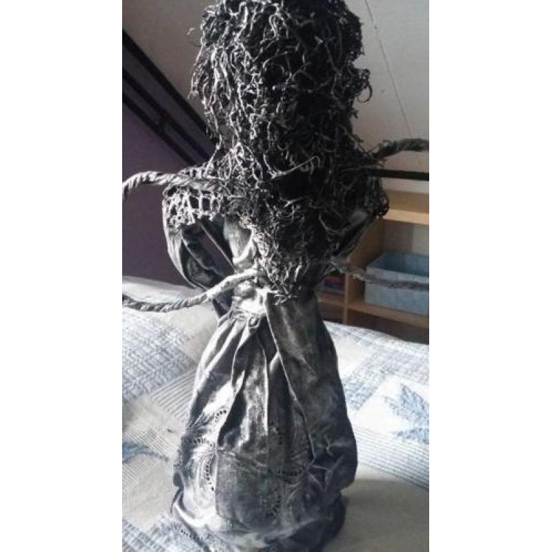 Handgemaakte kerstengel 47 cm