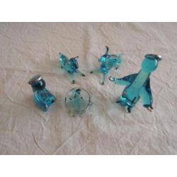 Kerst Groepje van Blauw Glas