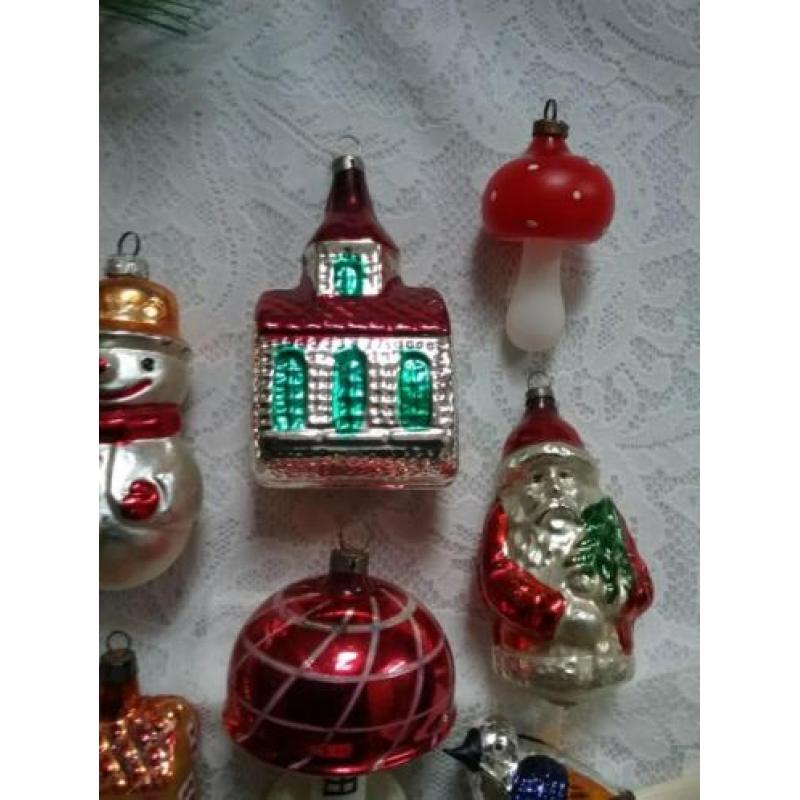 Oude kerstballen kerst figuren kerstversiering kerst bal