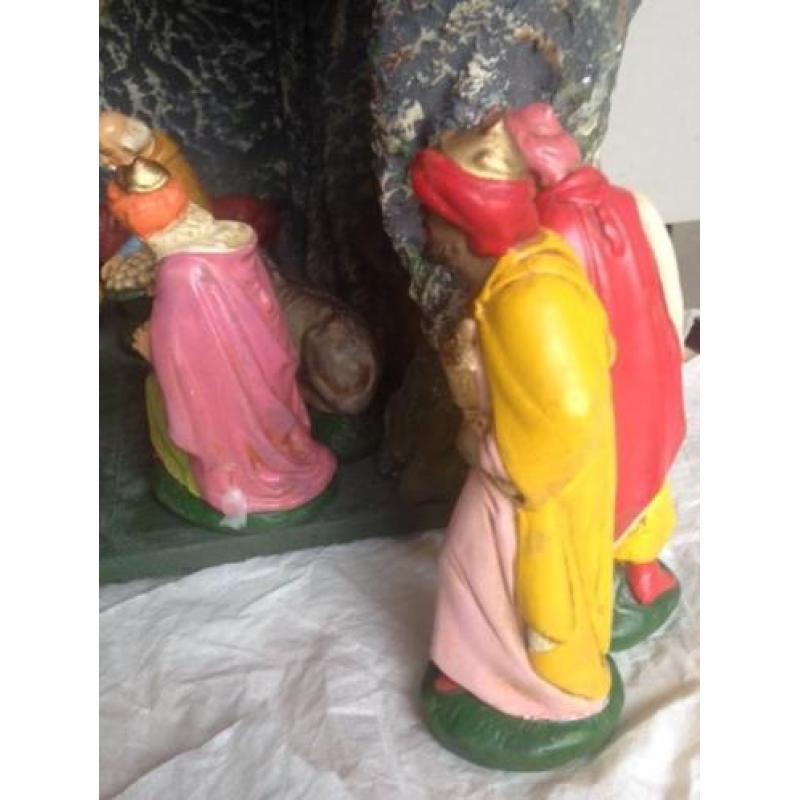 Antieke kerststal 30-er jaren