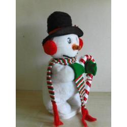 Mooie pluche sneeuwpop