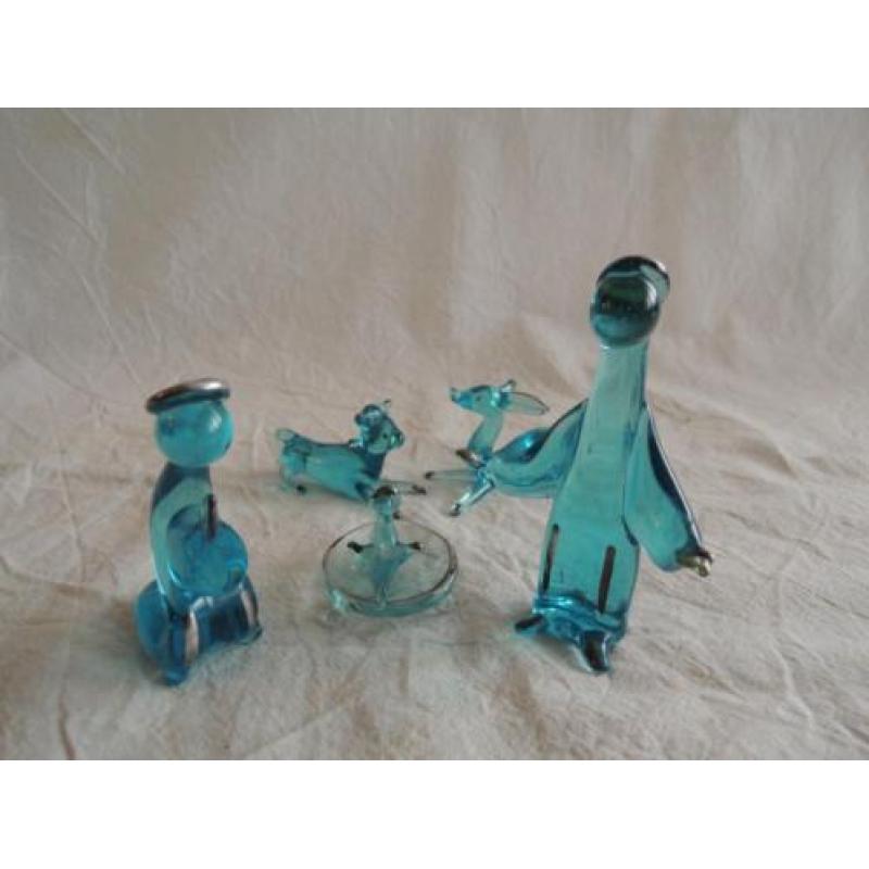 Kerst Groepje van Blauw Glas