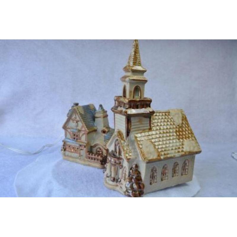 Kerstdorp Kerk met Huis