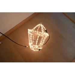 kerstklok - kerstverlichting - lichtslang