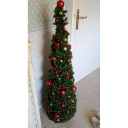 Kunstkerstboompje 1.25 mtr.