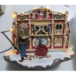 Voor bij het Kerstdorp Authentiek Draaiorgel met muziek