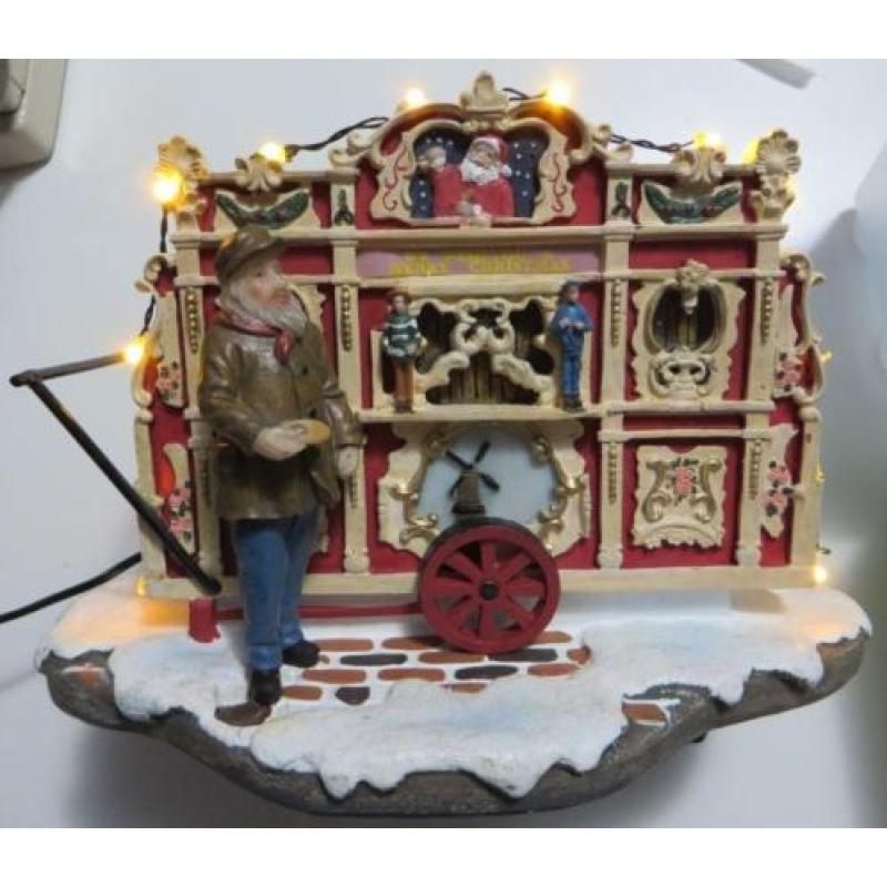 Voor bij het Kerstdorp Authentiek Draaiorgel met muziek