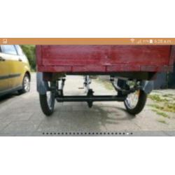 Antiek / Oldtimer bakfiets BATAVUS met markt kraam